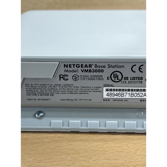 Netgear Arlo Security Base Station Wireless WiFi Router VMB3000 Router OEM Cord - Picture 7 of 7